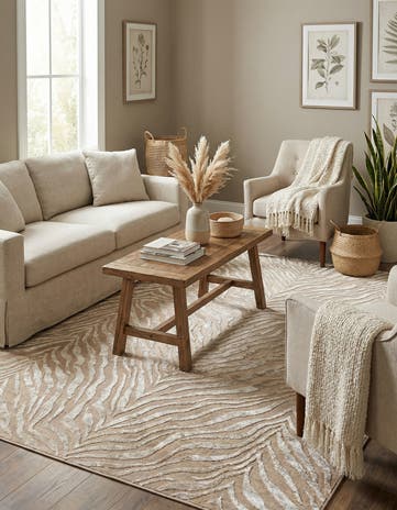 Ivory Beige Finsbury Rug