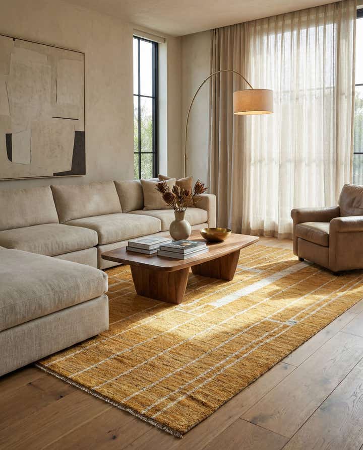 5' 5 x 8' 1 Hand Knotted Darya Wool Rug