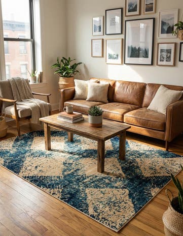 Blue Graham Rug