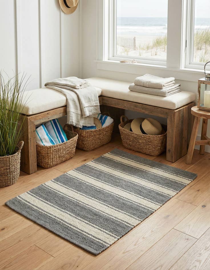 Detail image of  2' x 3' 1  Hand Woven Jill Zarin Hamptons Rug