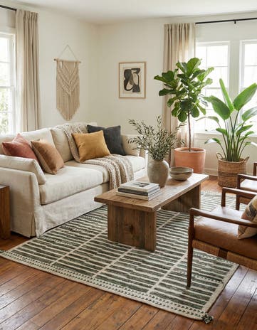 5' 8 x 8' 4 Hand Knotted Moroccan Wool Rug