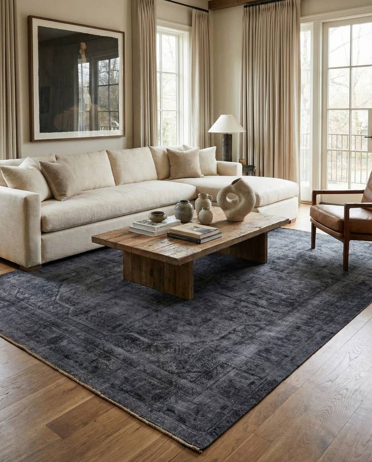 Detail image of 8' 5 x 12' 7 Hand Knotted Ultra Vintage Persian Wool Rug