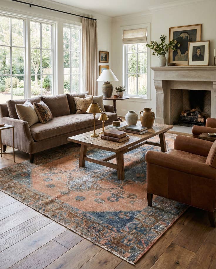 Detail image of 5' x 7' 3 Hand Knotted Ultra Vintage Persian Wool Rug