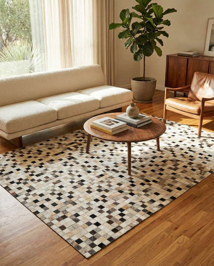 5' 1 x 7' 11 Cowhide Stocks Rug
