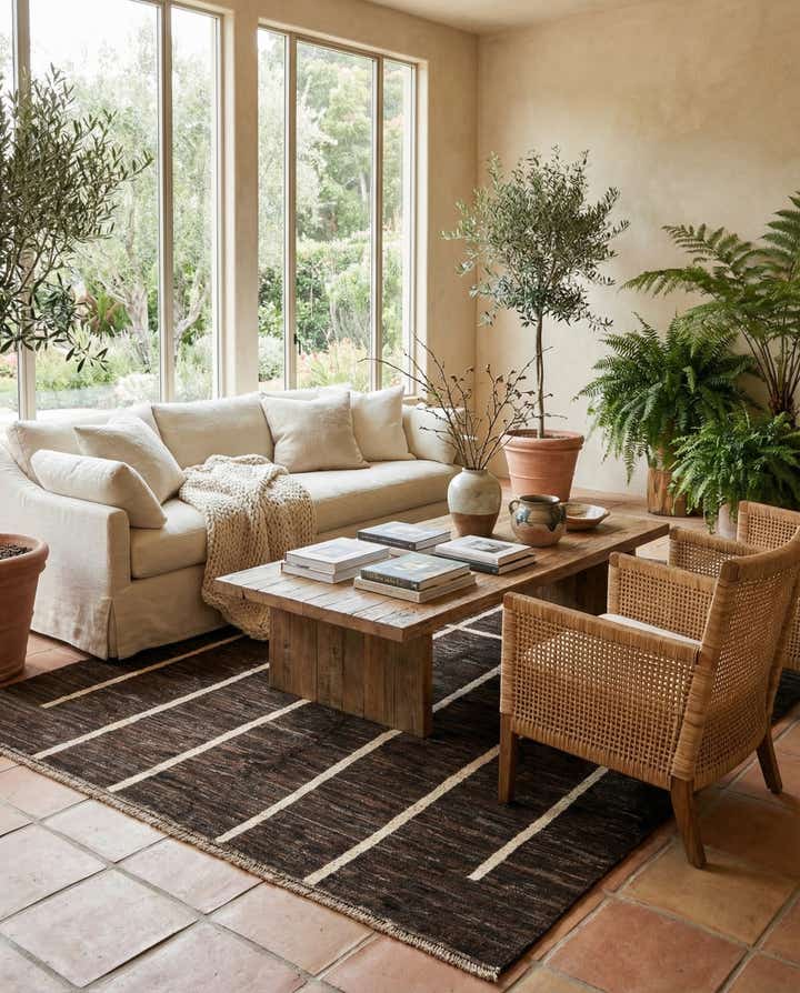 5' 9 x 7' 9 Hand Knotted Modern Ziegler Wool Rug