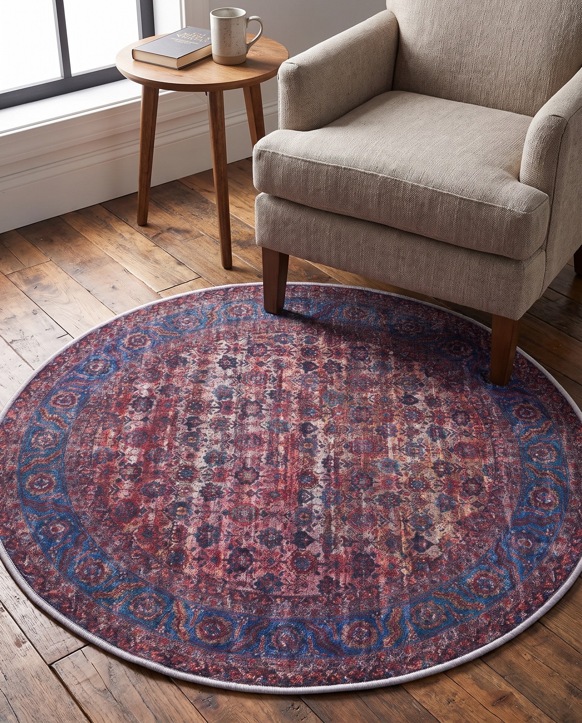 100cm x 100cm Maahru Round Rug