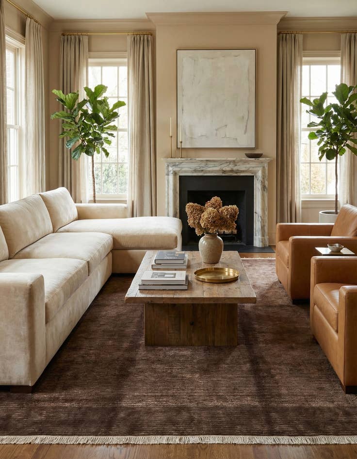 Detail image of 6' 7 x 9' 11  Hand Knotted Darya Wool Rug