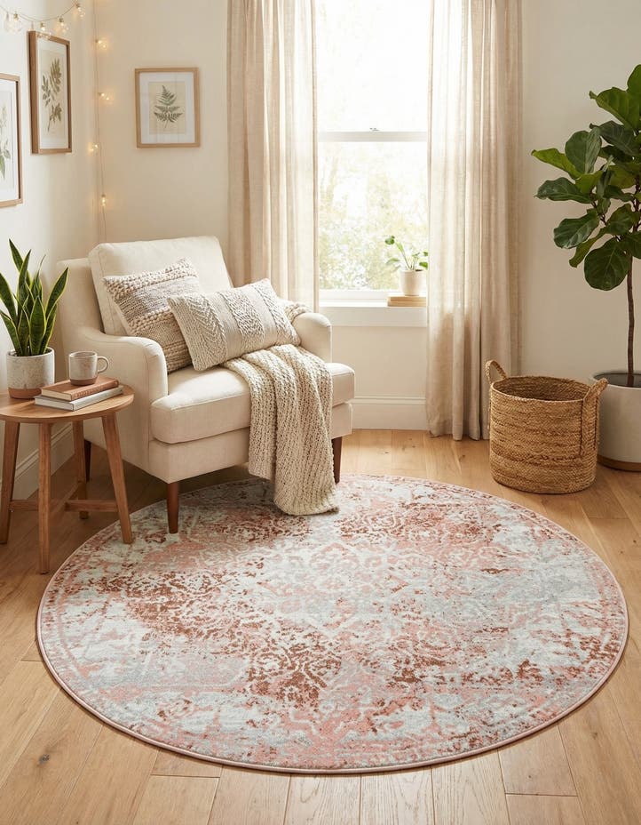 5' 3 x 5' 3 Kamala Washable Round Rug