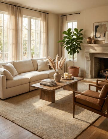 5' 7 x 8' Hand Knotted Darya Wool Rug