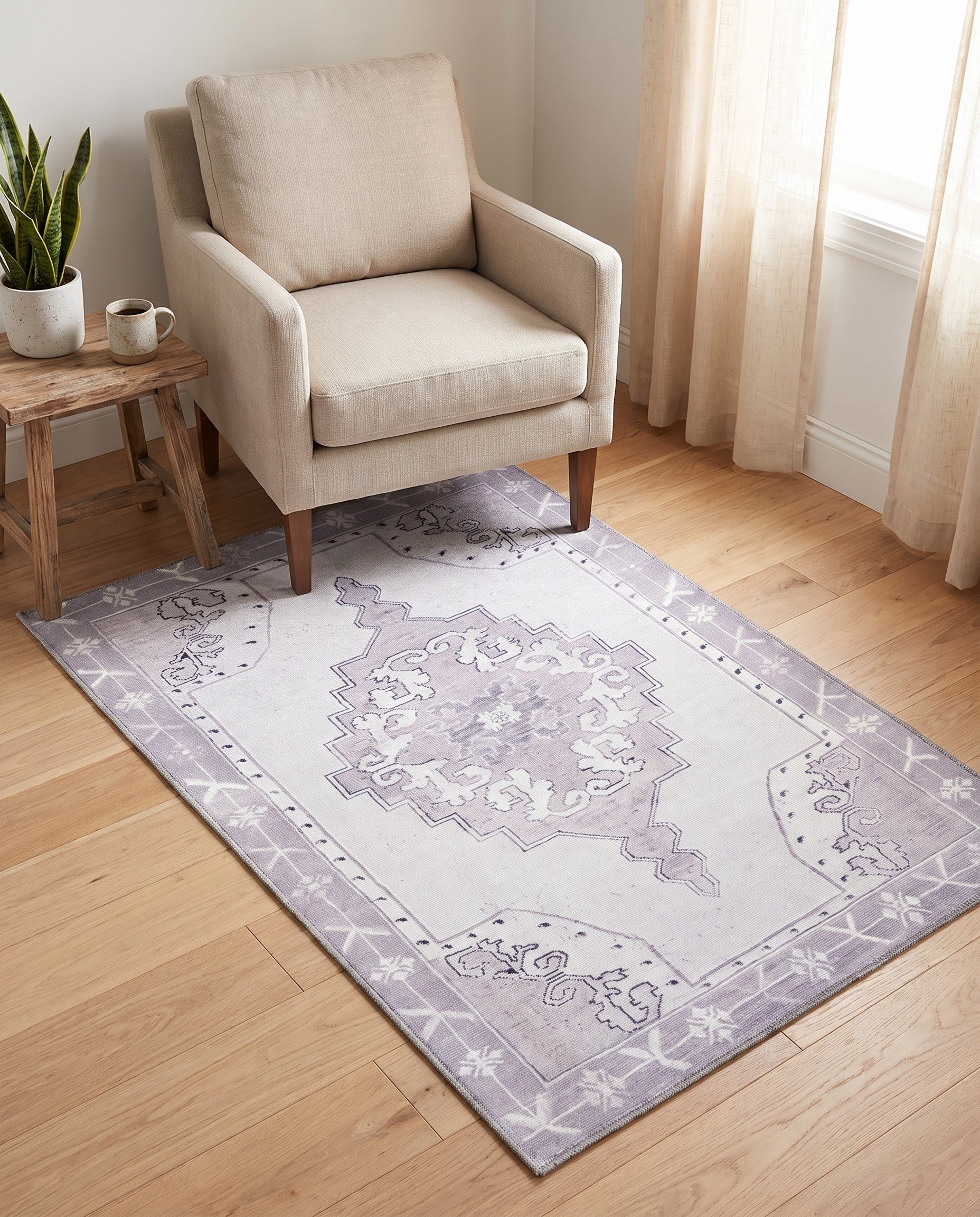 3' 6 x 5' 6 Washable Timeless Rug