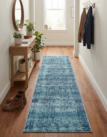 Turquoise Heritage Runner Rug