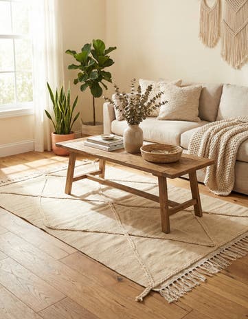3' 5 x 5' 1 Hand Knotted Moroccan Wool Rug