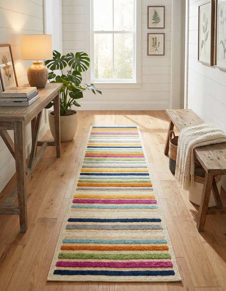 Detail image of 2' x 8' Easy-Clean Aruba Indoor / Outdoor Runner Rug