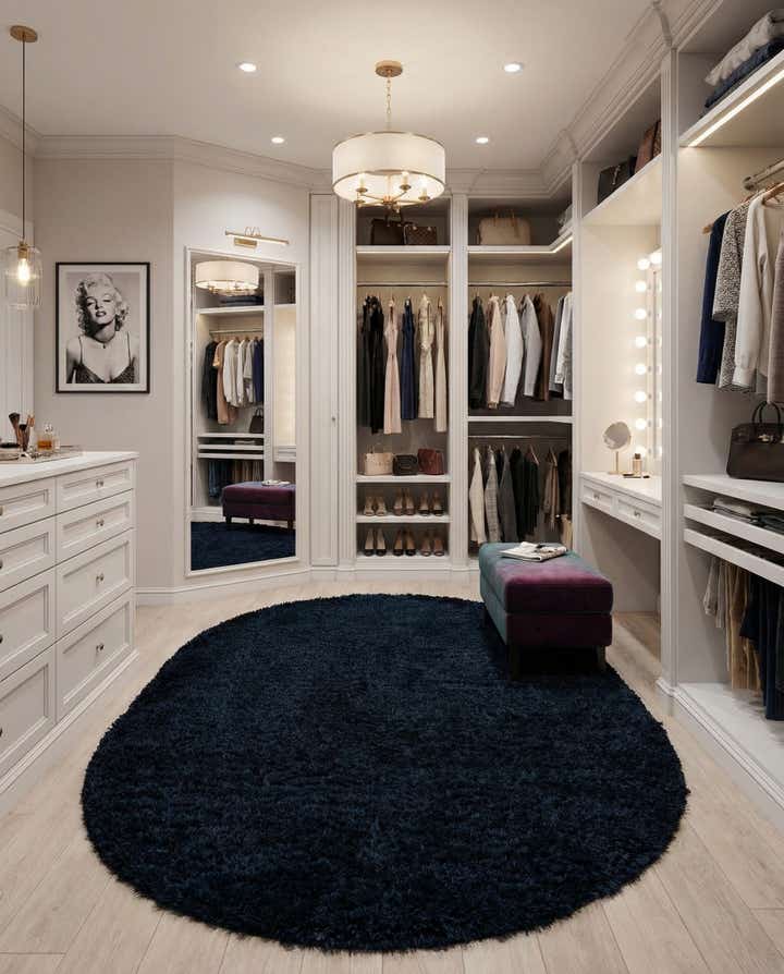 7' 10 x 10' Marilyn Monroe™ Shag Oval Rug