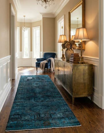 3' 6 x 9' 3 Hand Knotted Ultra Vintage Persian Wool Runner Rug
