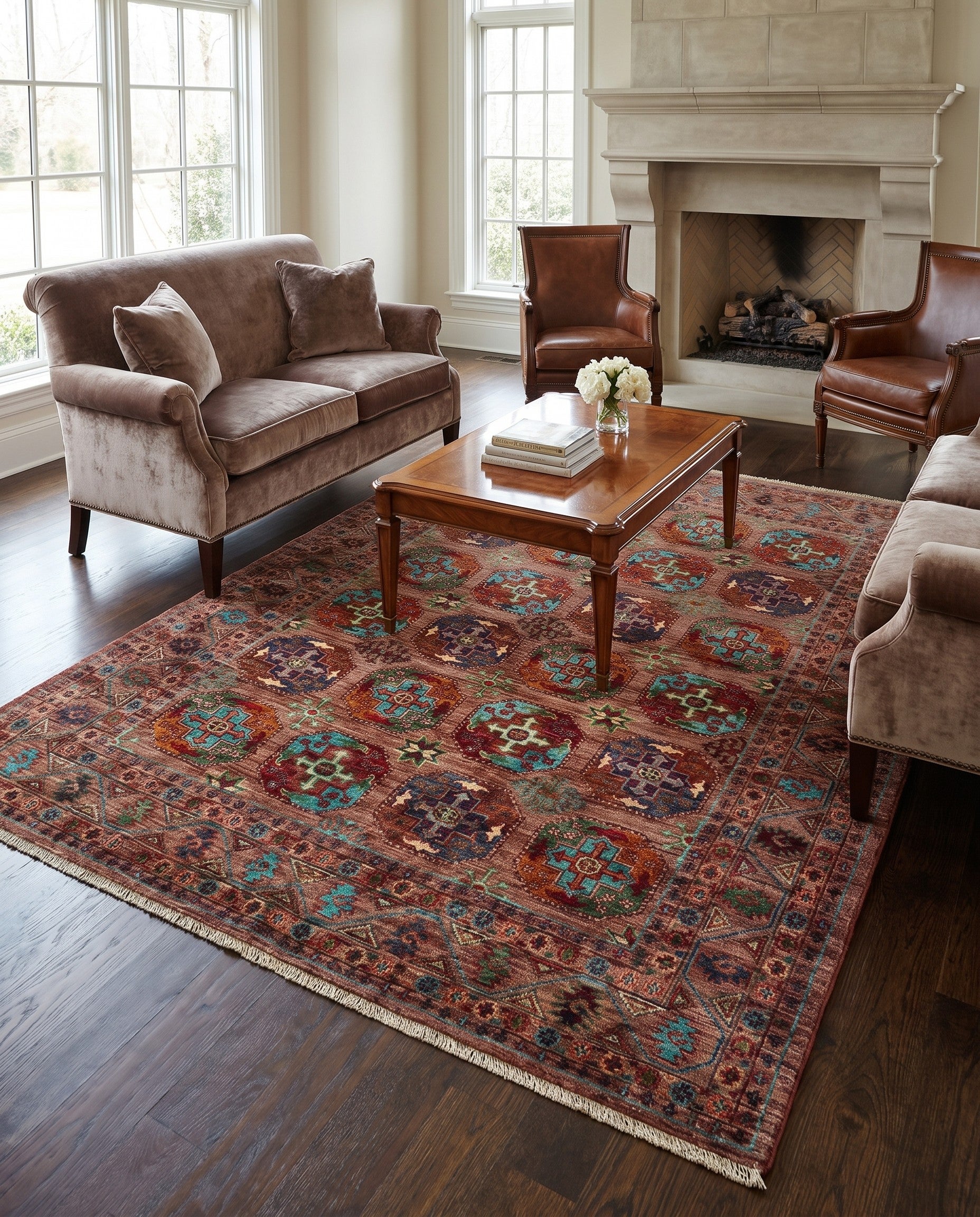5' 2 x 7' Hand Knotted Ariana Ziegler Rug