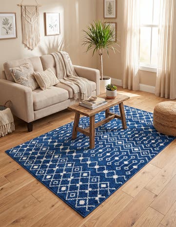 4' x 6' Moroccan Trellis Rug