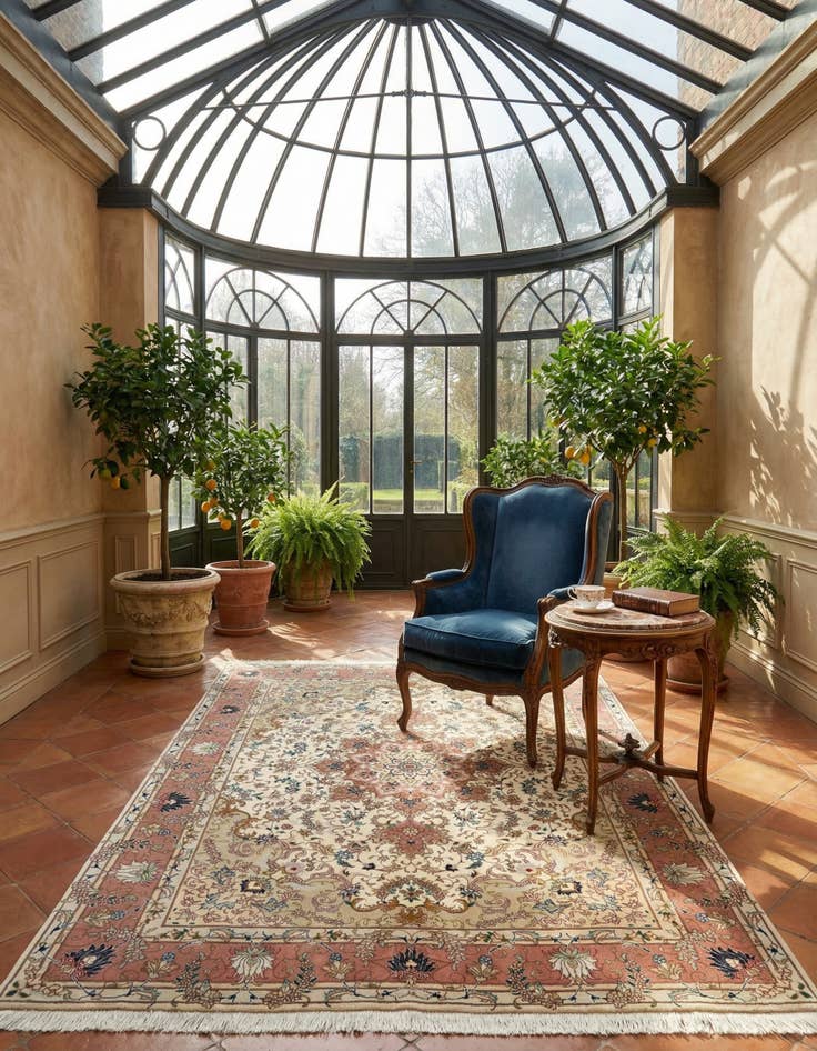 Detail image of 5' x 6' 9 Tabriz Rug