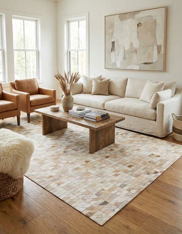 5' 4 x 7' 5 Cowhide Rug