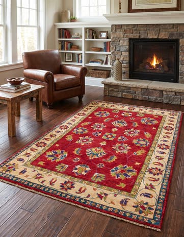 3' 10 x 6' Hand Knotted Kazak Rug