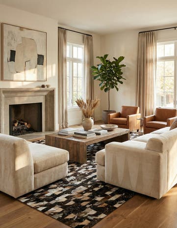 5' 1 x 7' 11 Cowhide - Patchwork Rug