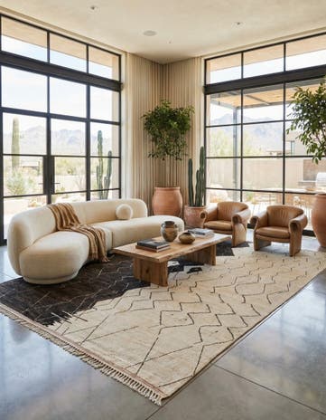 12' x 16' 2 Hand Knotted Moroccan Wool Rug