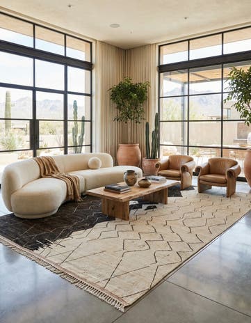 12' x 16' 2 Hand Knotted Moroccan Wool Rug