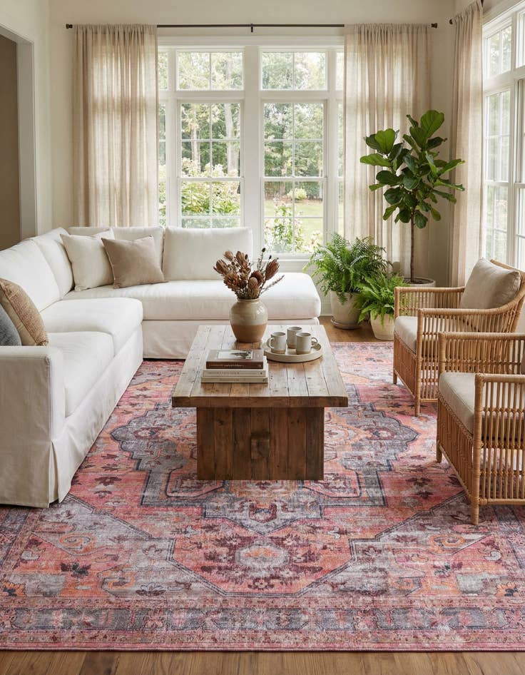 Detail image of 9' 2 x 12'  Washable Mangata Rug