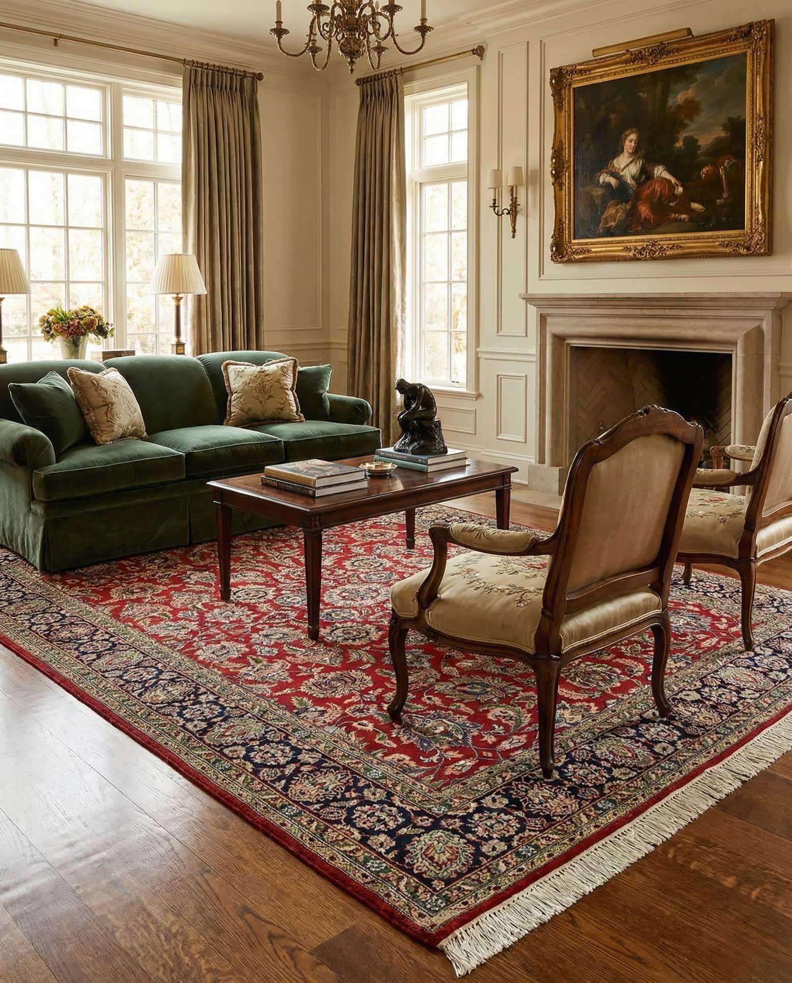 5' 6 x 7' 9 Isfahan Rug