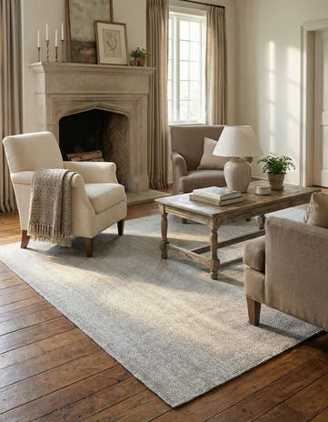 5' 1 x 8' Hand Woven Jill Zarin English Manor Farmhouse Wool Rug