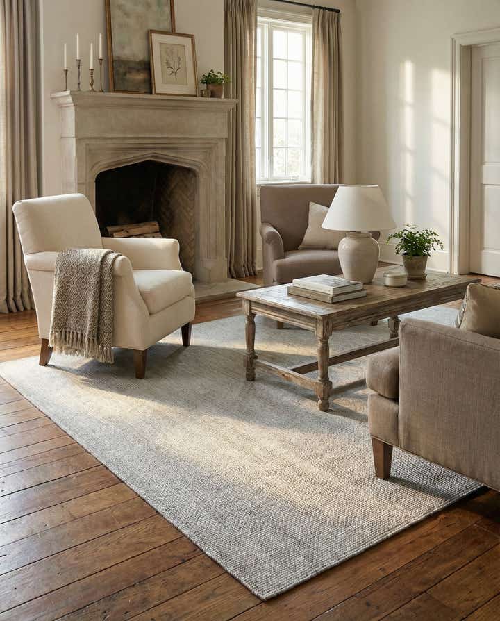 5' 1 x 8' Hand Woven Jill Zarin English Manor Farmhouse Wool Rug