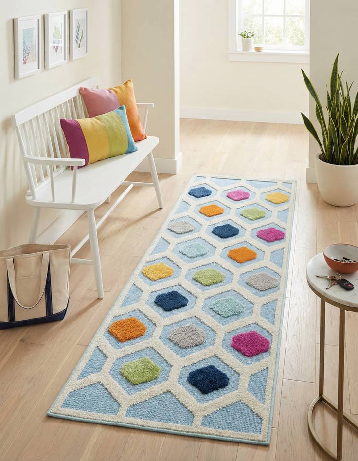 Detail image of  2' x 6'  Washable Aruba Indoor / Outdoor Runner Rug