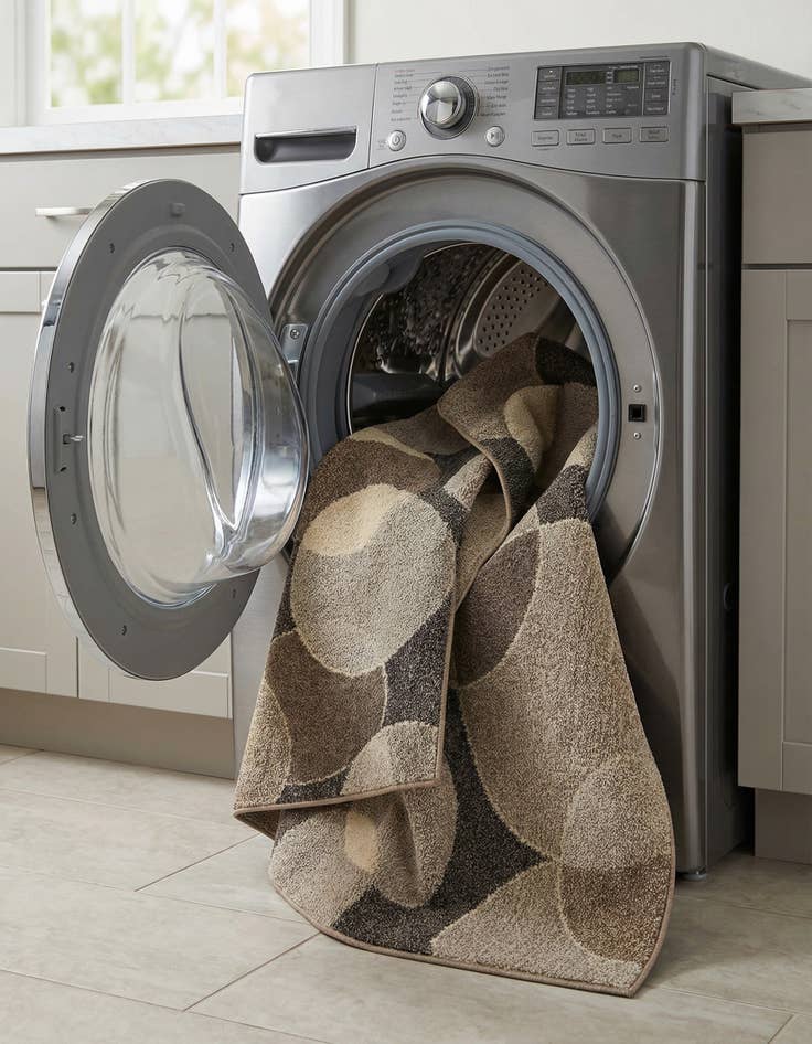 Detail image of 5' x 8'  Washable Spectrum Rug