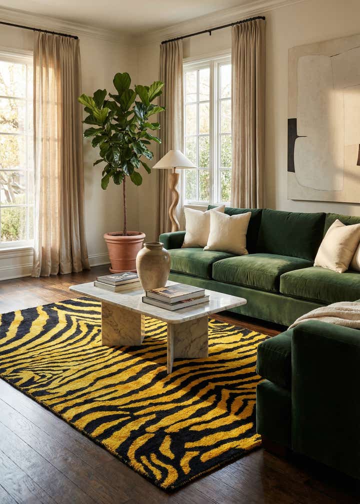 5' x 8' 1 Hand Knotted Moroccan Rug