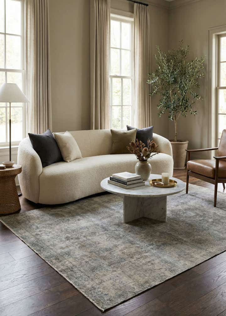 8' x 10' 7 Hand Knotted Ultra Vintage Persian Wool Rug