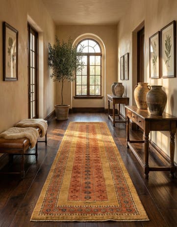 2' 9 x 10' Luribaft Wool Runner Rug