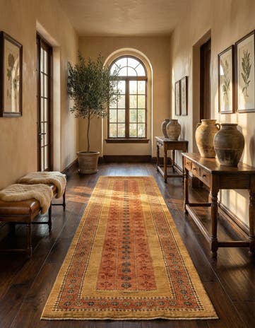 2' 9 x 10' Luribaft Wool Runner Rug