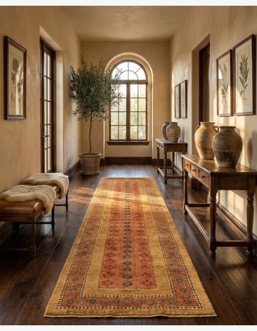2' 9 x 10' Luribaft Wool Runner Rug