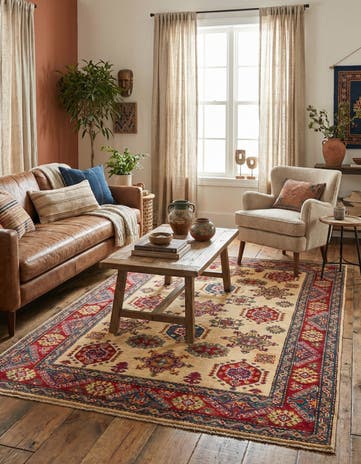 4' 1 x 6' Hand Knotted Kazak Rug