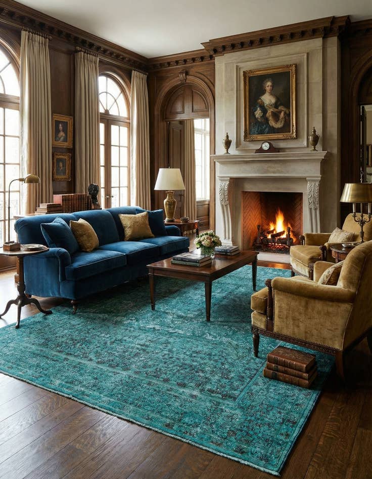 Detail image of 8' x 11' 2 Vintage Royal Wool Rug