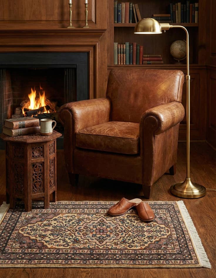 Detail image of  2' 7 x 4'  Hand Knotted Bokhara Oriental Rug