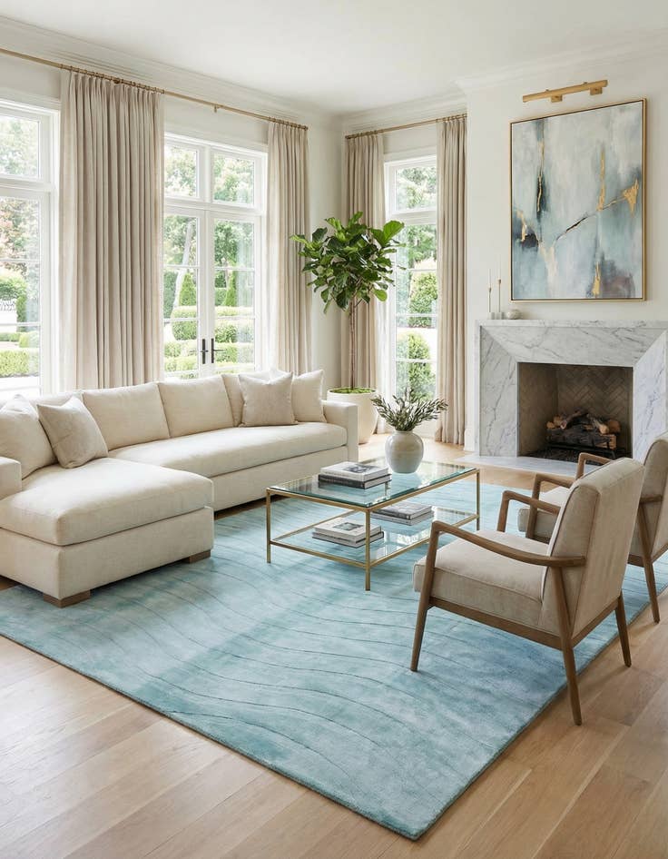 Detail image of 9' 10 x 13' 1  Hand Knotted Darya Wool Rug