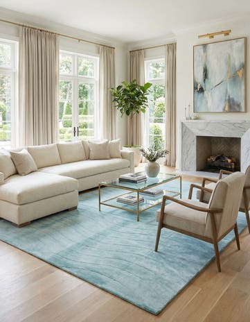 9' 10 x 13' 1 Hand Knotted Darya Wool Rug
