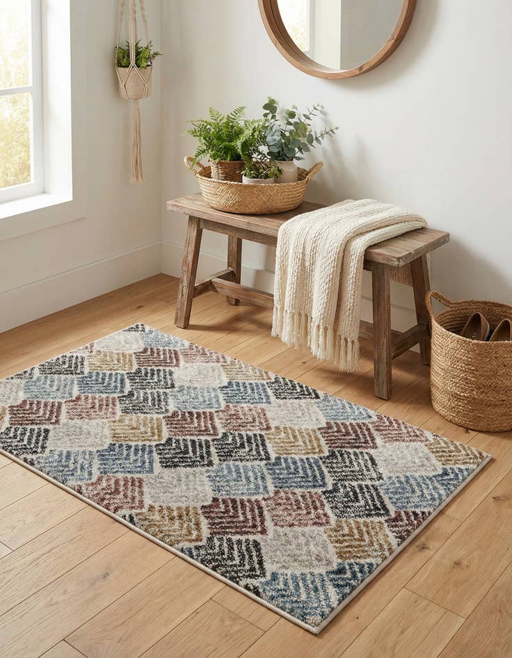 Detail image of 2' x 3' Eco Trellis Rug