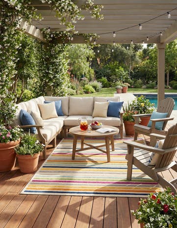 6' x 9' Easy-Clean Aruba Indoor / Outdoor Rug