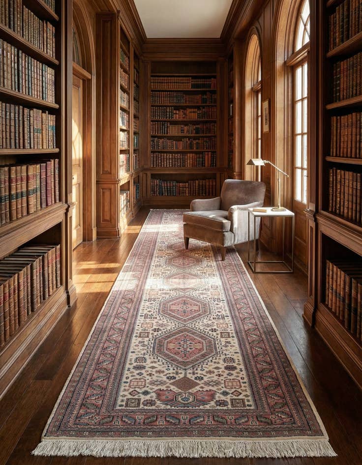 Detail image of 3' x 10' Hand Knotted Shirvan Wool Runner Rug