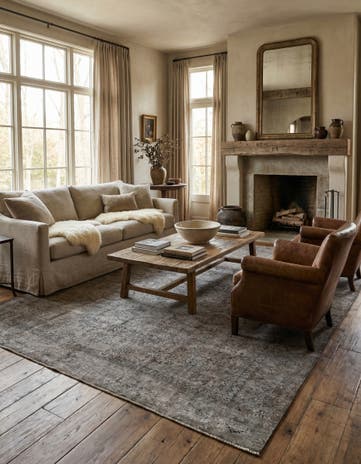 9' 3 x 12' 6 Hand Knotted Ultra Vintage Persian Wool Rug