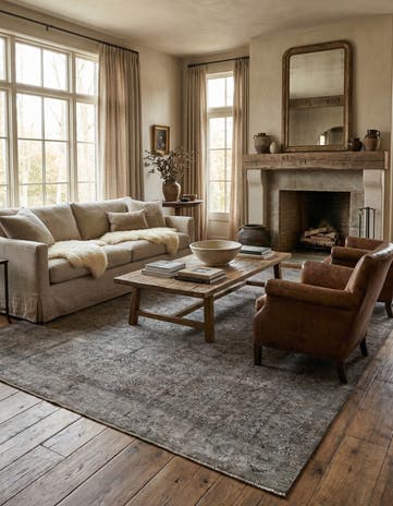 9' 3 x 12' 6 Hand Knotted Ultra Vintage Persian Wool Rug