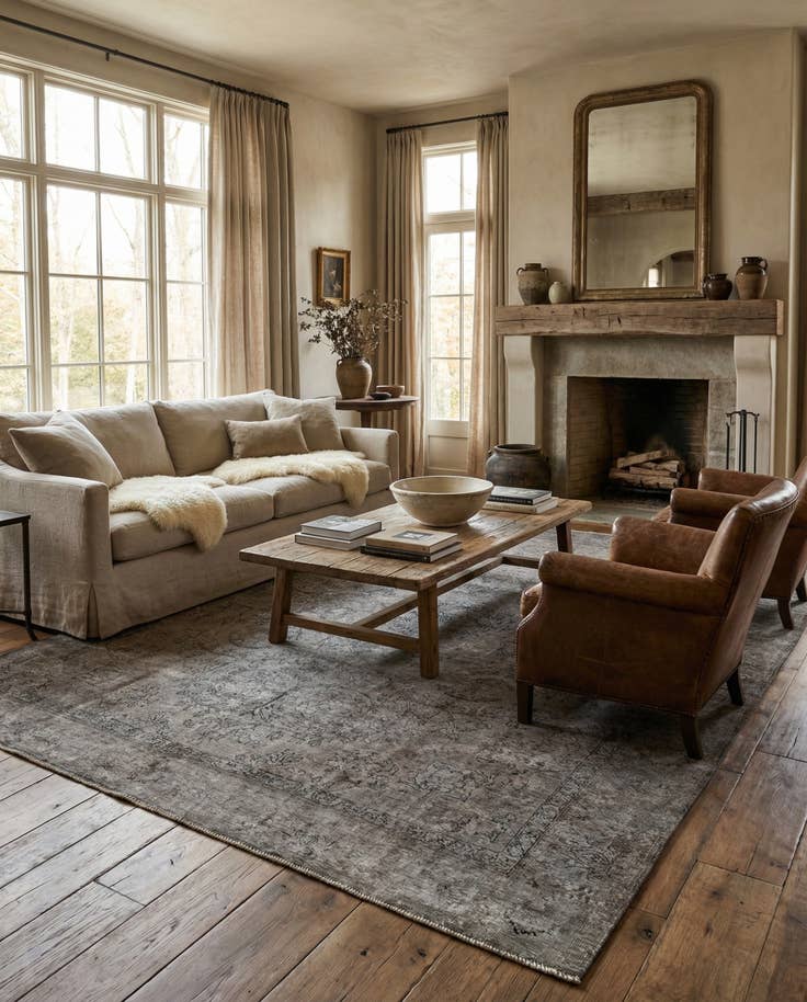Detail image of 9' 3 x 12' 6 Hand Knotted Ultra Vintage Persian Wool Rug