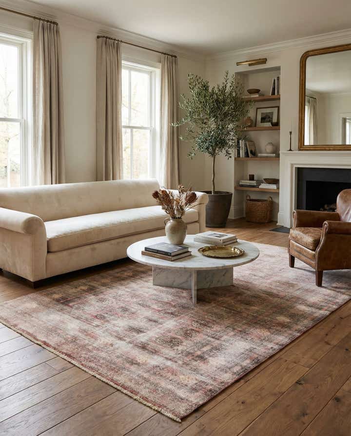 5' x 7' 6 Hand Knotted Ultra Vintage Persian Wool Rug